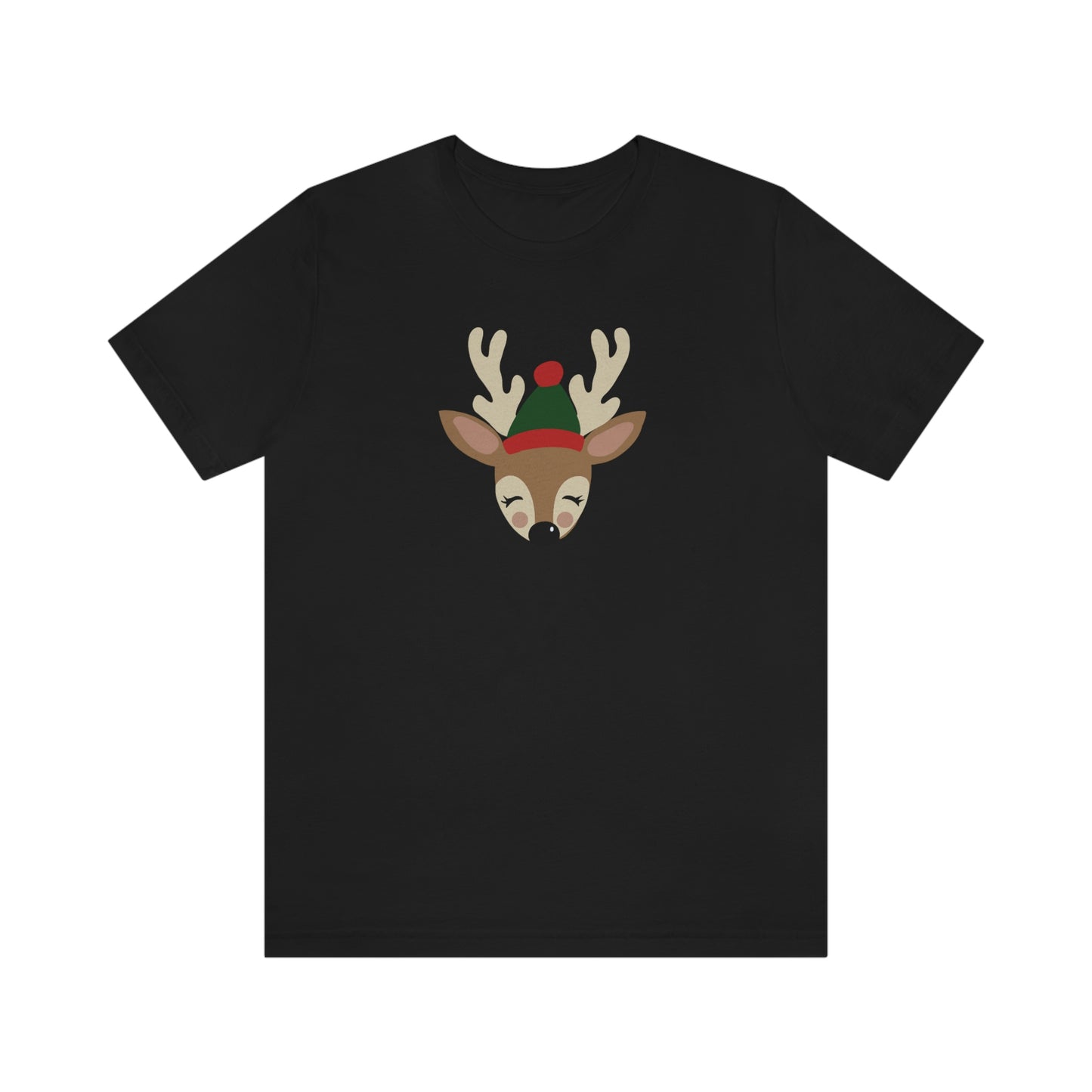 Holiday Reindeer Unisex Jersey Short Sleeve Tee