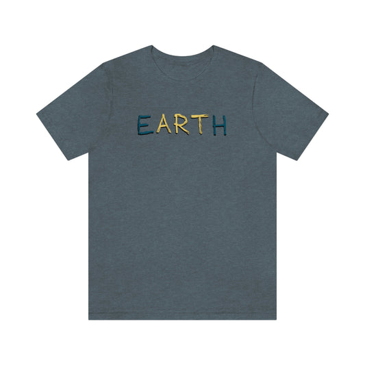 NWT- Earth Unisex Jersey Short Sleeve Tee