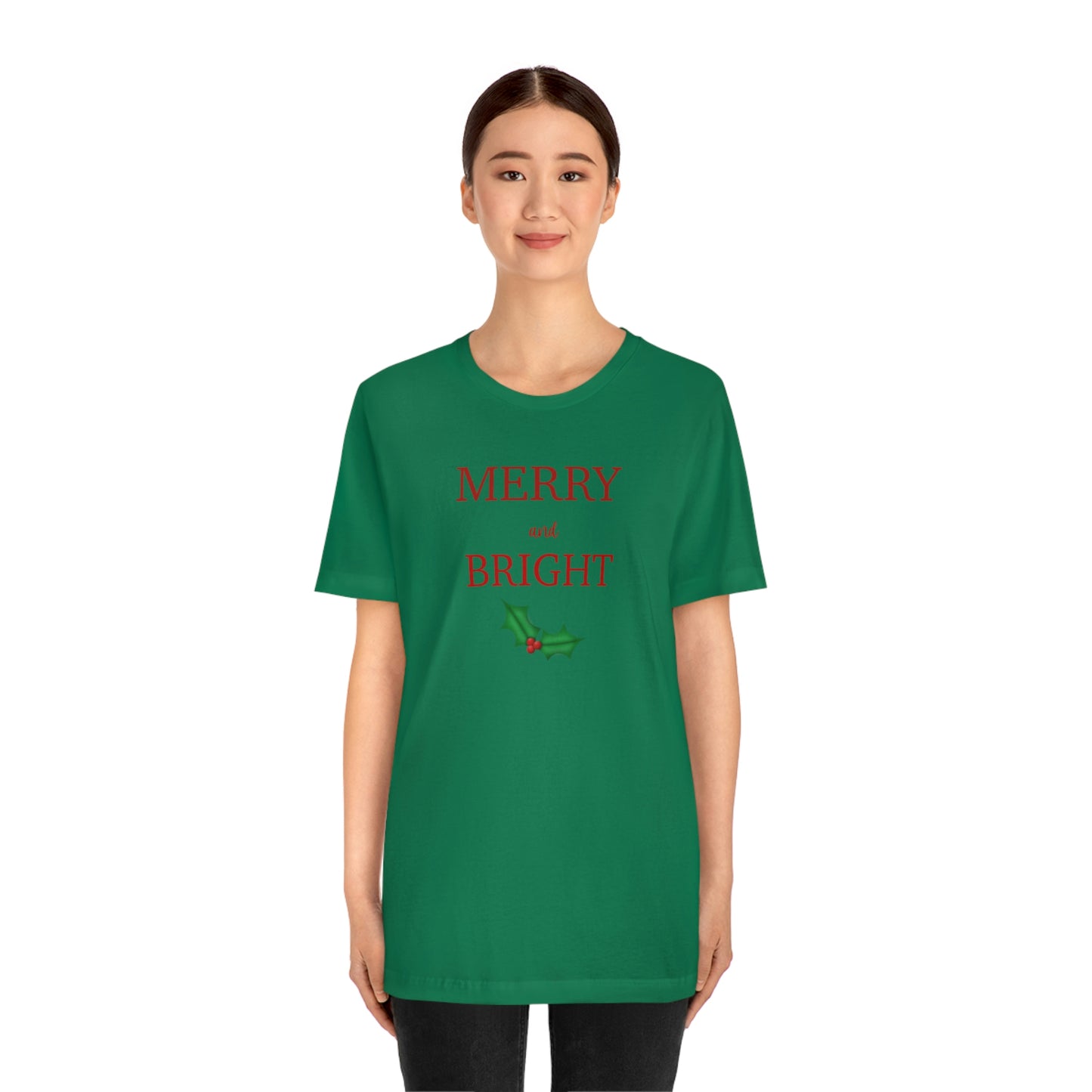 Holiday Merry Unisex Jersey Short Sleeve Tee