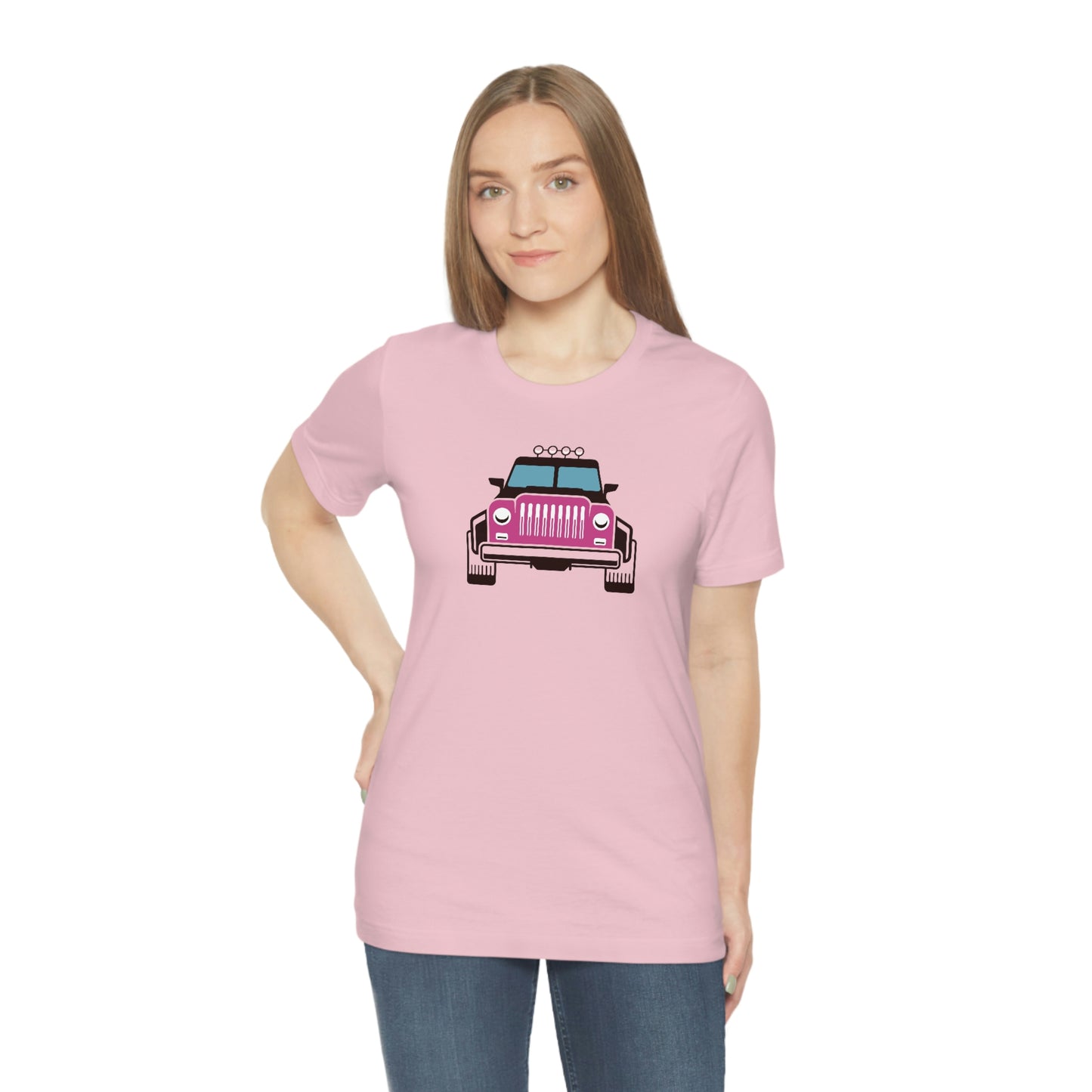 NWT - Pink Jeep Unisex Jersey Short Sleeve Tee