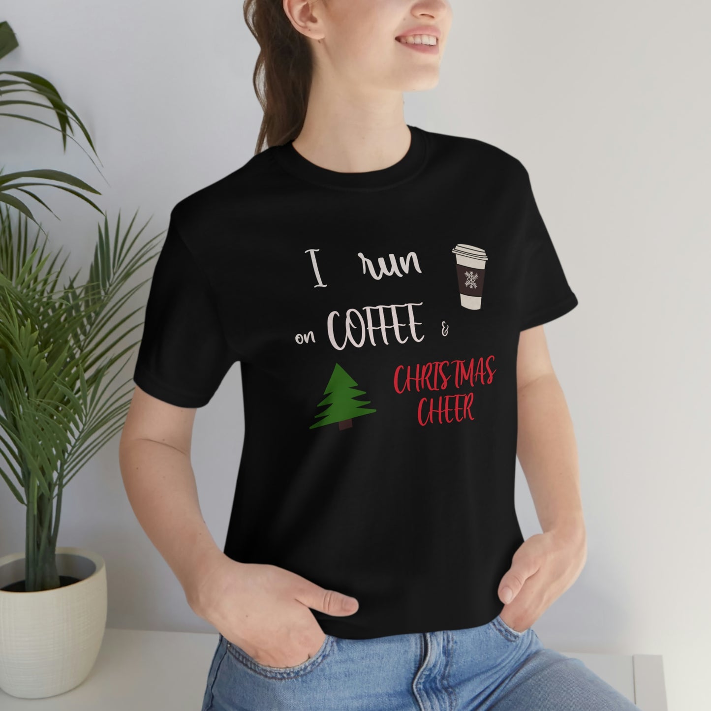 Holiday Coffee and Cheer Unisex Jersey Short Sleeve Tee