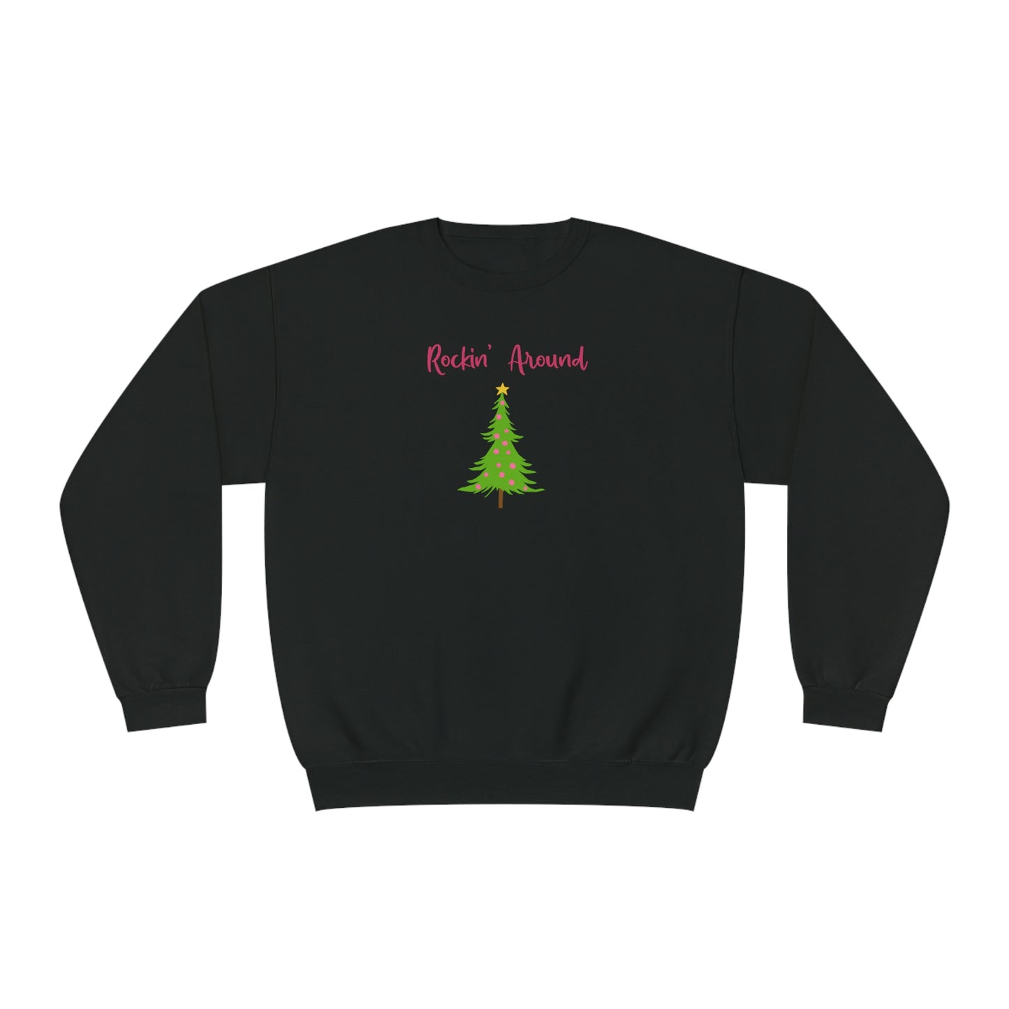 NWT- Rockin Around The Tree Unisex NuBlend® Crewneck Sweatshirt