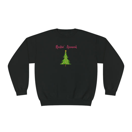 NWT- Rockin Around The Tree Unisex NuBlend® Crewneck Sweatshirt