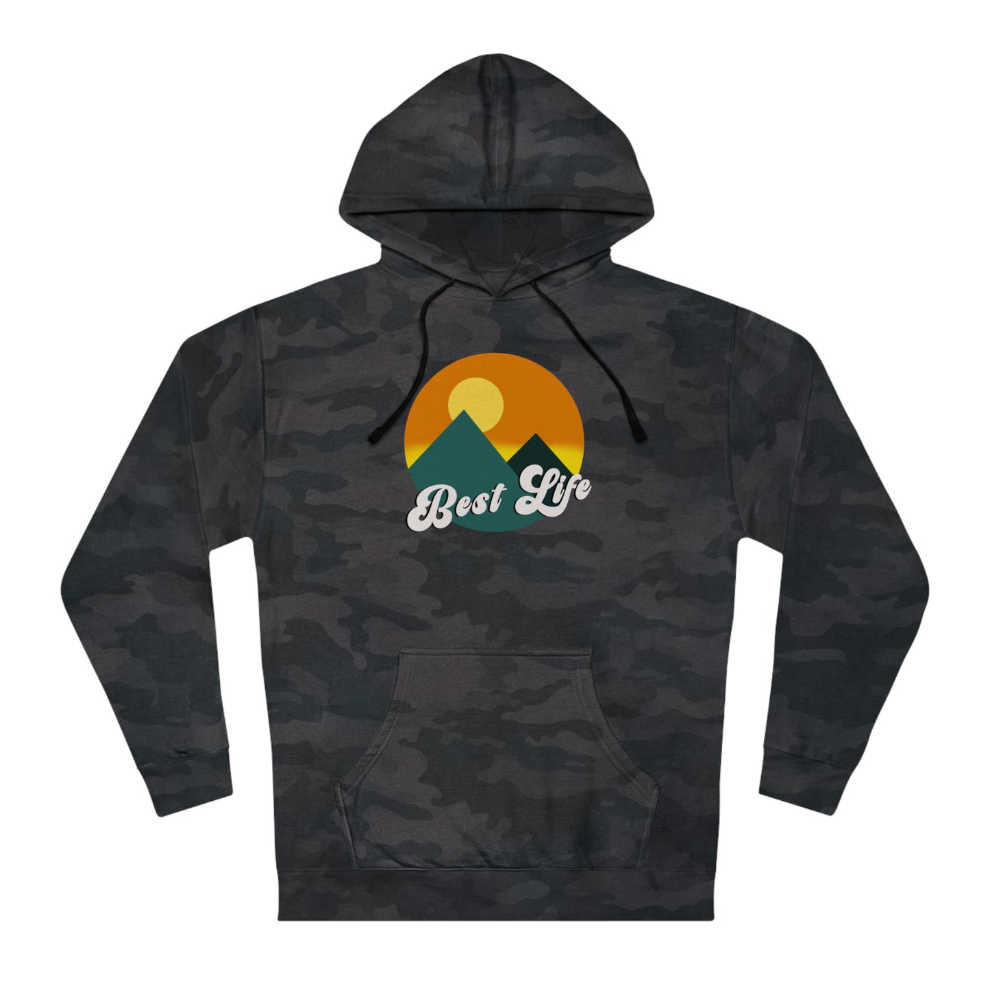 Best Life- Mountain Landscape Unisex Hooded Sweatshirt