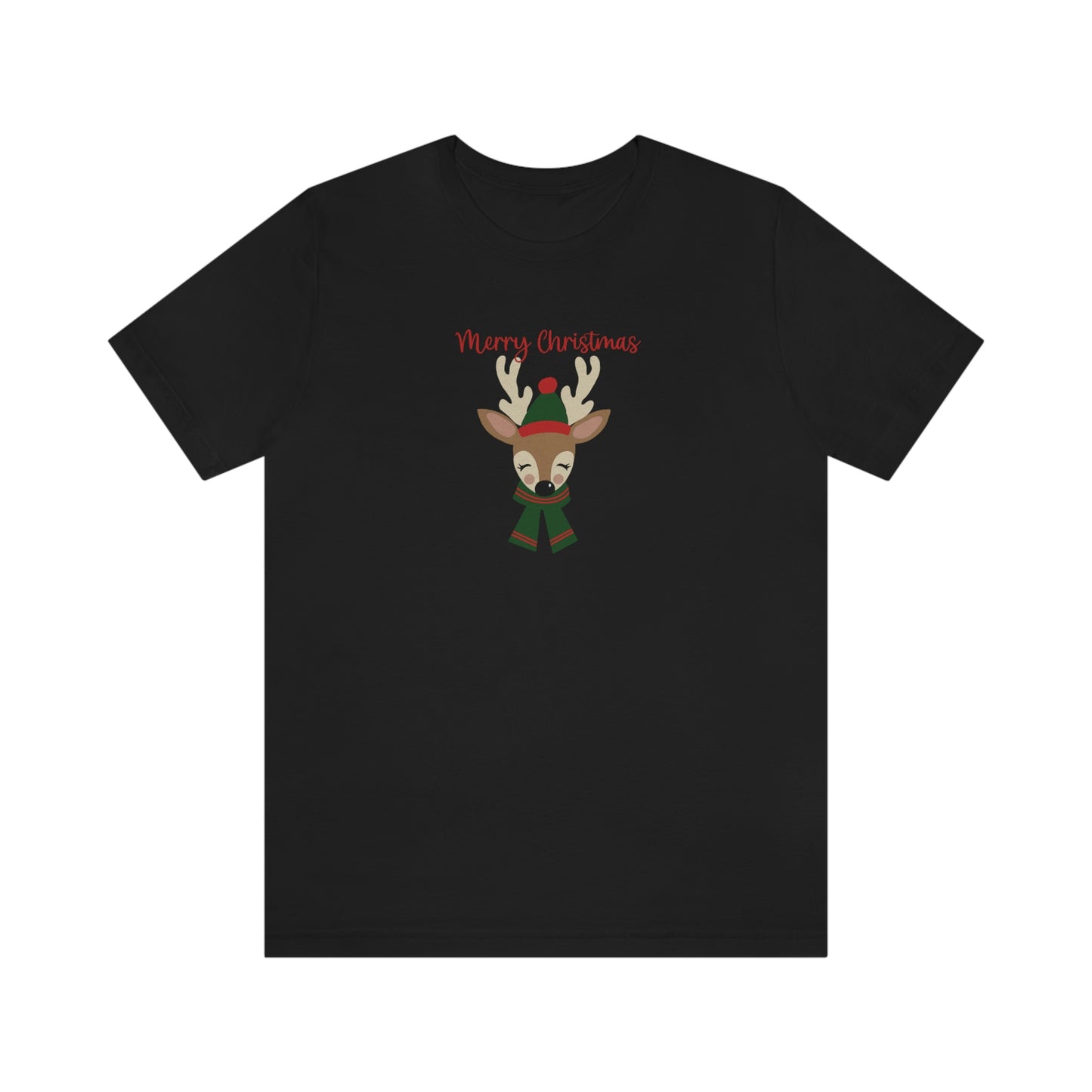 Holiday Reindeer 2 Unisex Jersey Short Sleeve Tee