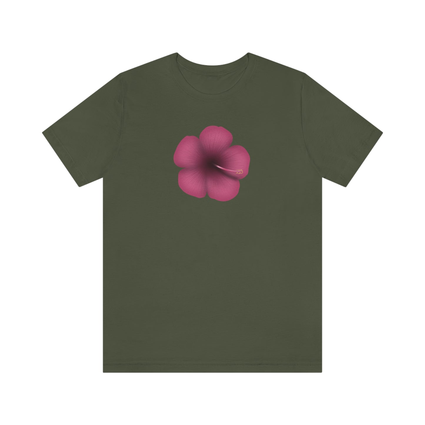 NWT Hibiscus Flower Unisex Jersey Short Sleeve Tee