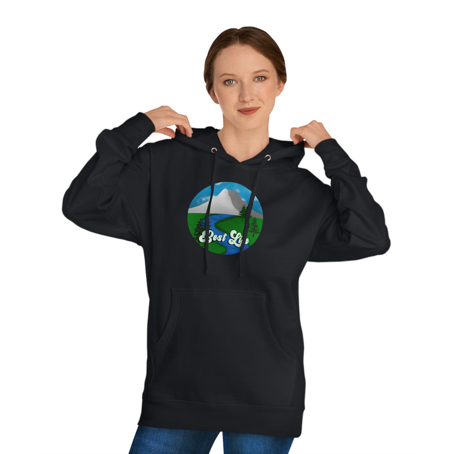 Best Life- River Landscape Unisex Hooded Sweatshirt