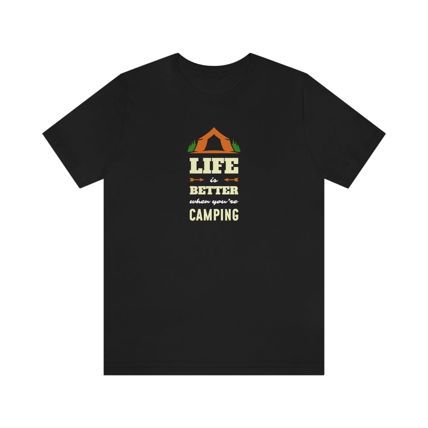 NWT - Life Is Better Camping Unisex Jersey Short Sleeve Tee