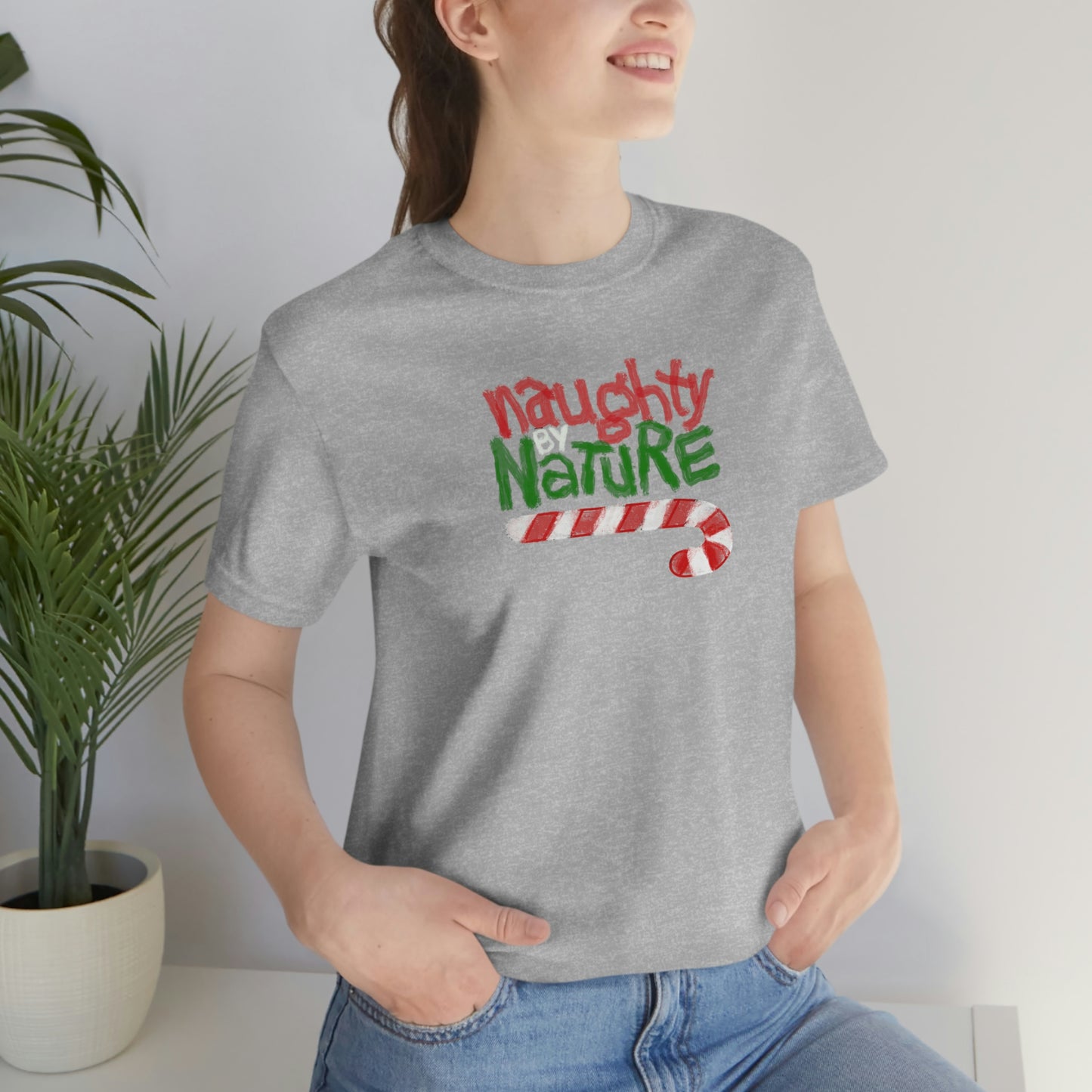 Holiday- Naughty by Nature Christmas Unisex Jersey Short Sleeve Tee