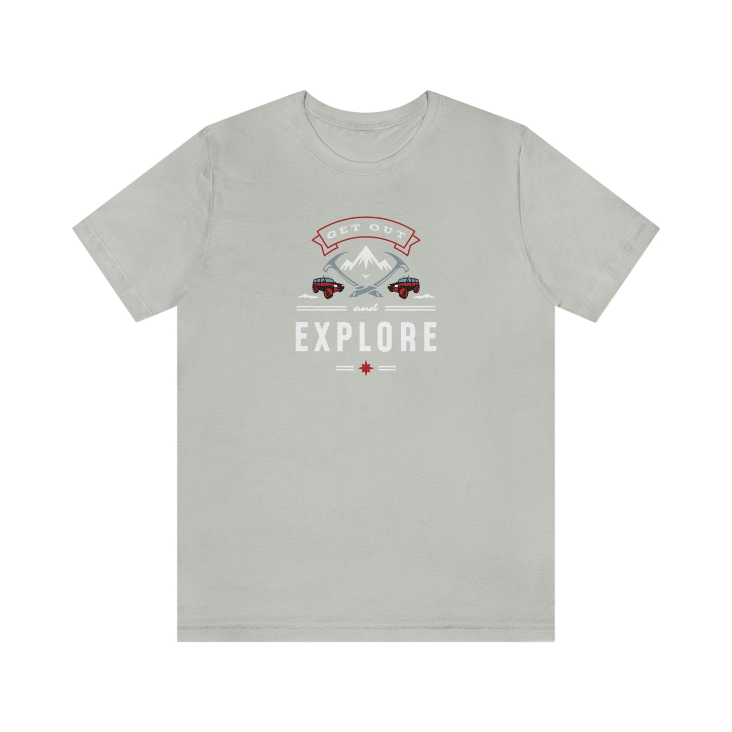 NWT - Get Out and Explore Unisex Jersey Short Sleeve Tee