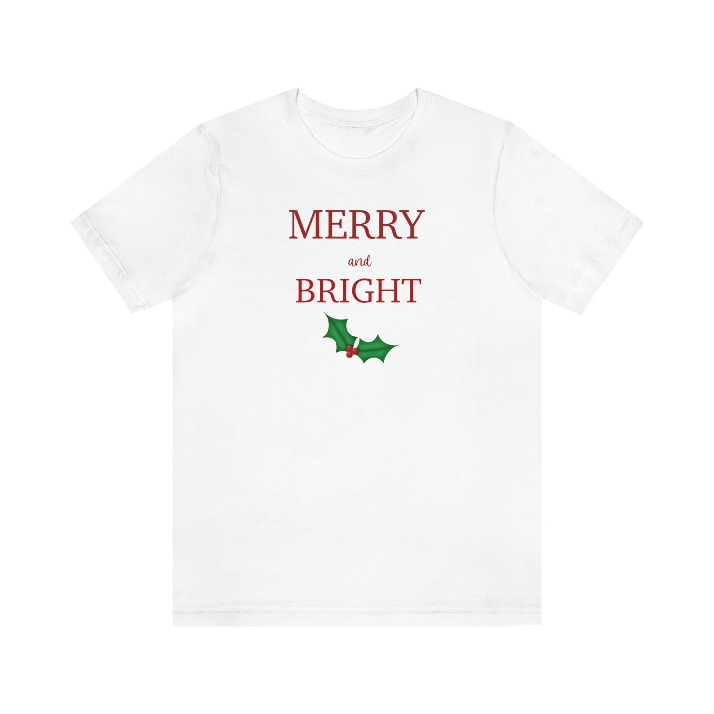 Holiday Merry Unisex Jersey Short Sleeve Tee