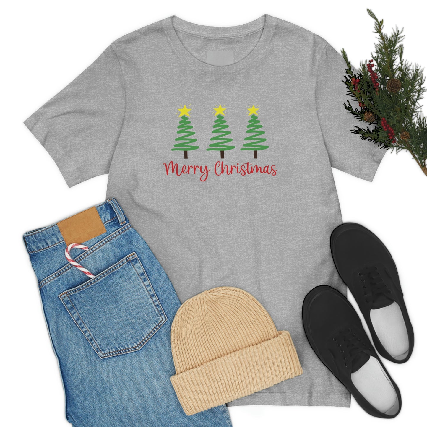 Holiday Merry Christmas Unisex Jersey Short Sleeve Tee