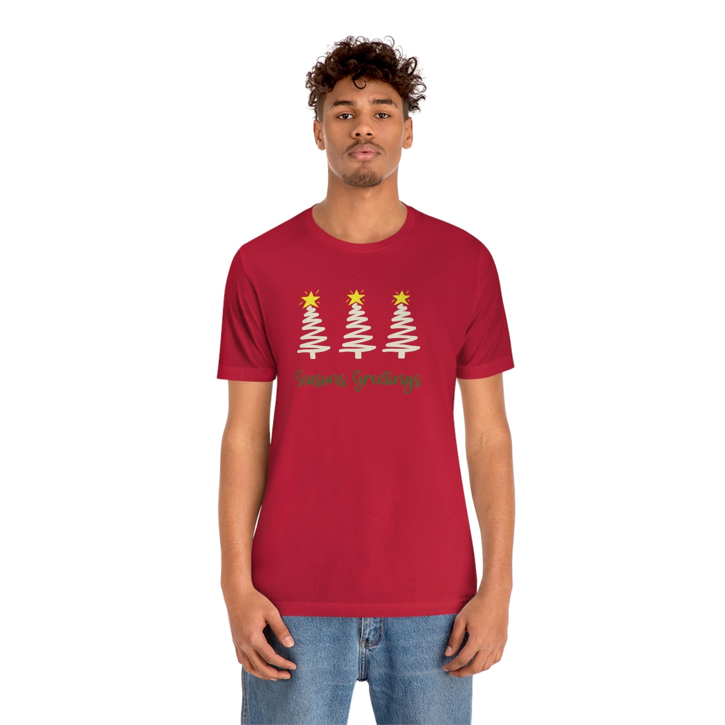 Holiday Seasons Greetings Unisex Jersey Short Sleeve Tee