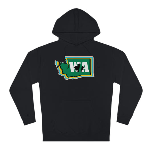 State Love- Washington Alternate Green SN Unisex Hooded Sweatshirt