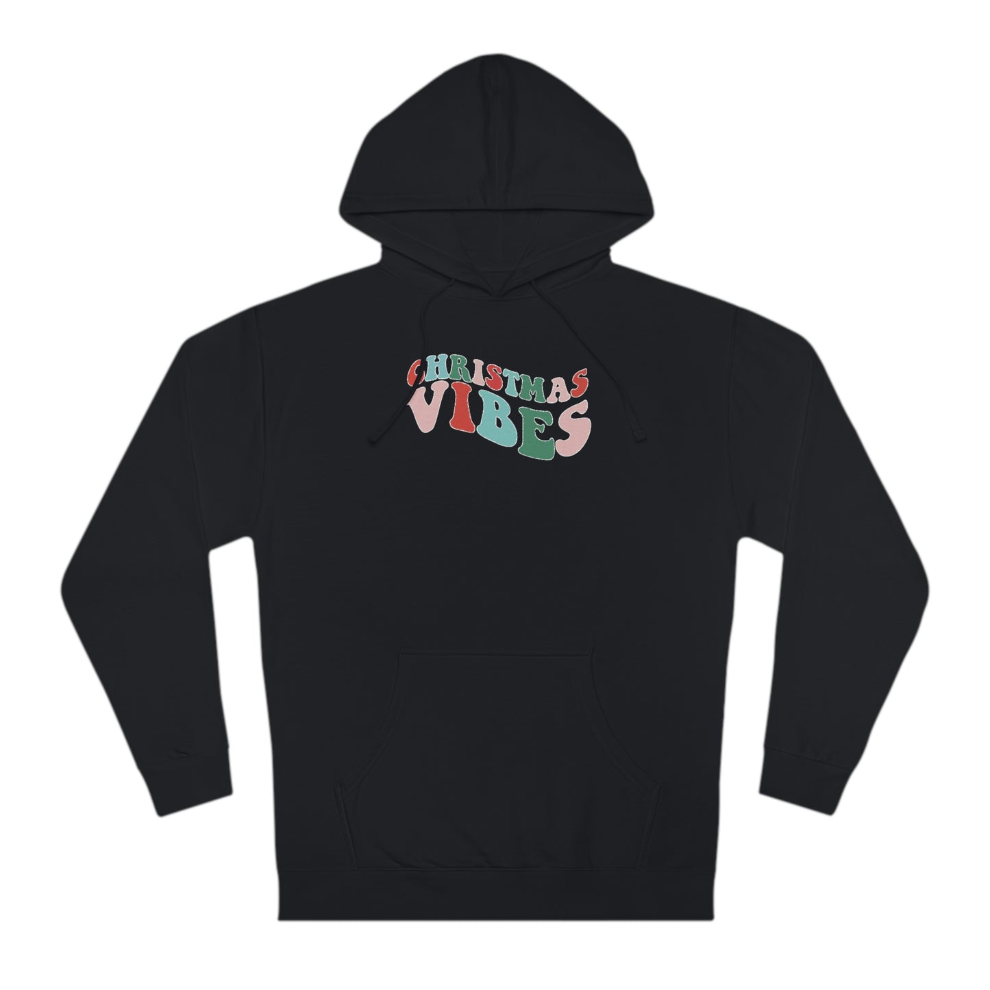 Holiday Christmas Vibes Unisex Hooded Sweatshirt