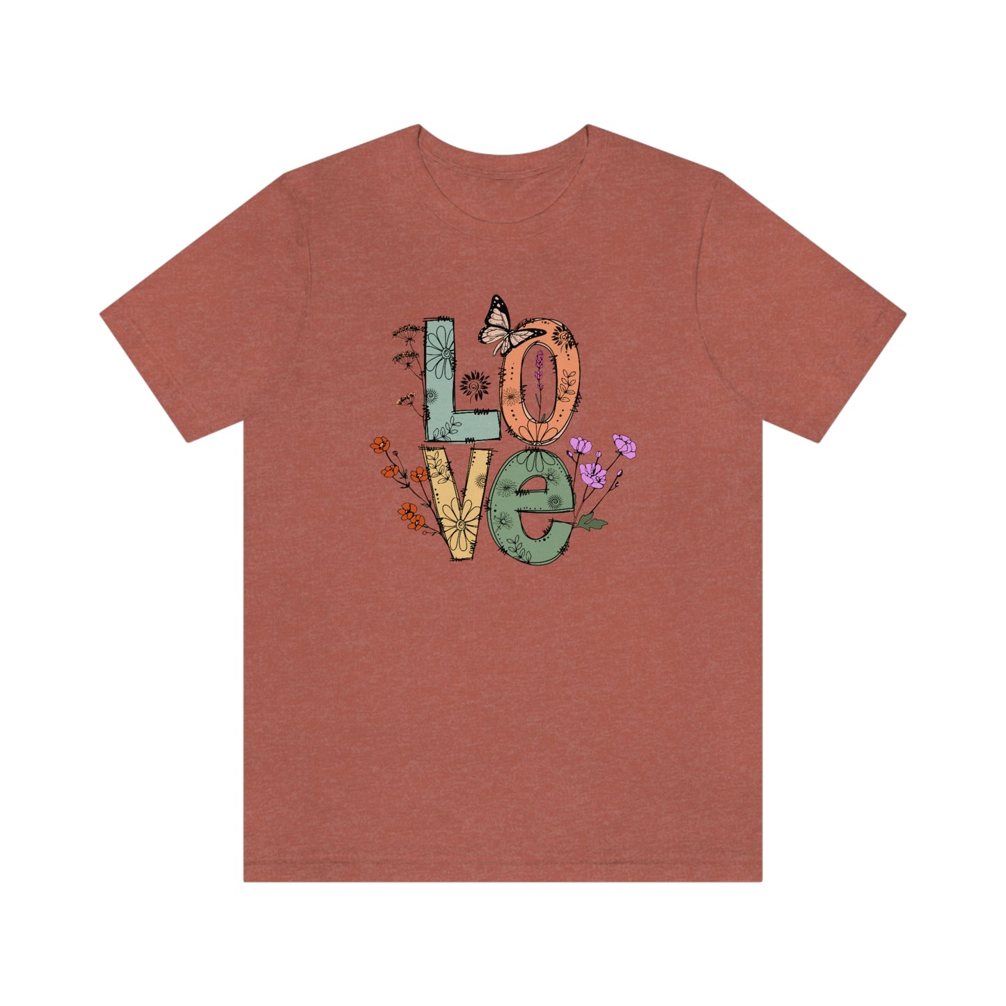 NWT - Wildflowers Love Unisex Jersey Short Sleeve Tee