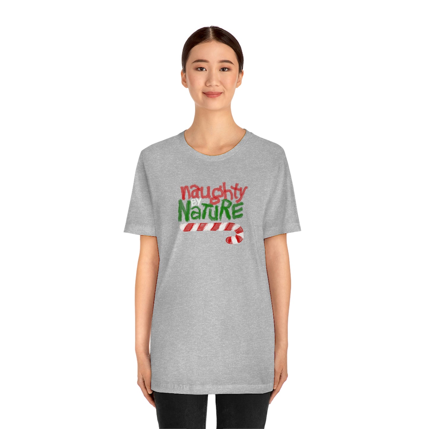 Holiday- Naughty by Nature Christmas Unisex Jersey Short Sleeve Tee