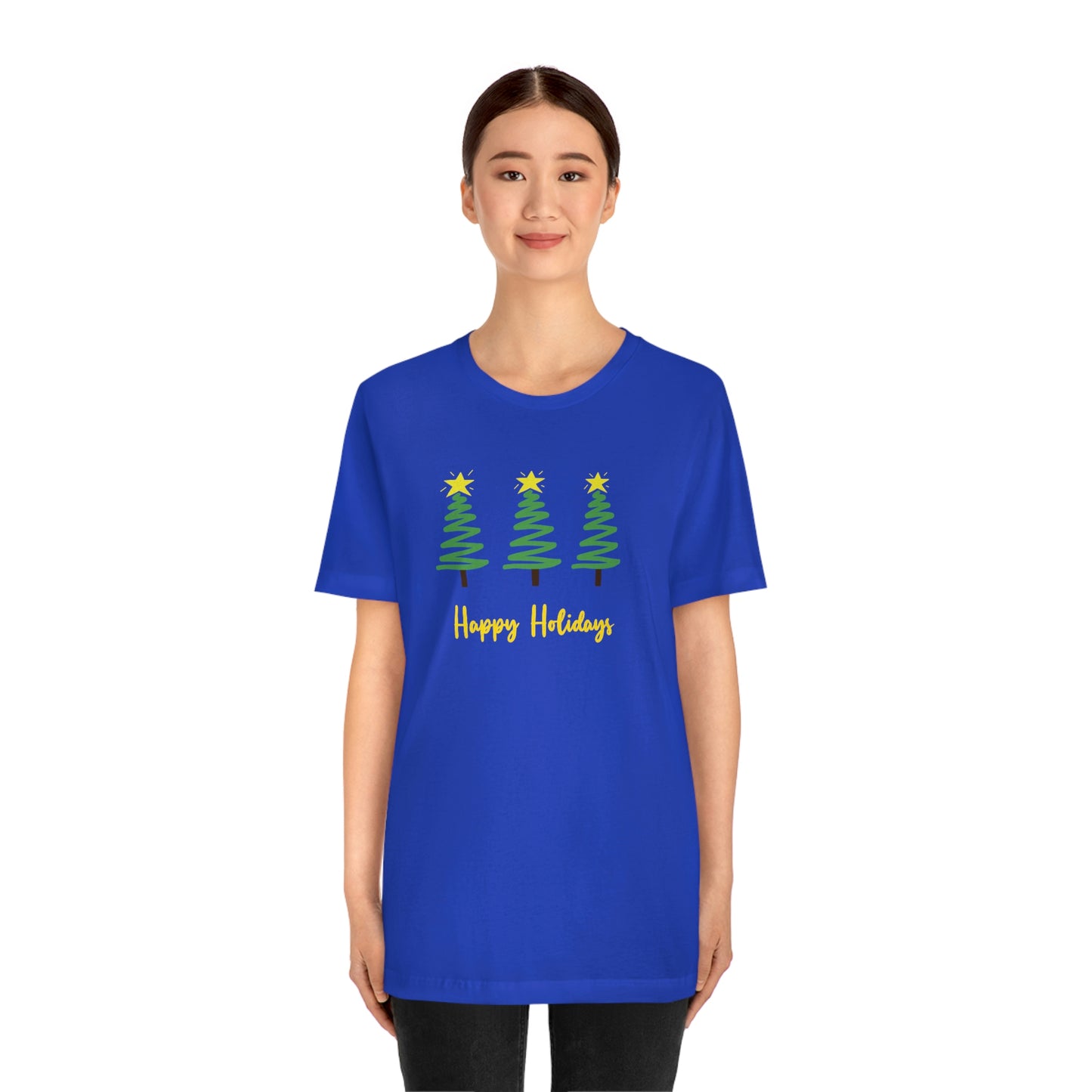 Holiday Happy Holidays Unisex Jersey Short Sleeve Tee