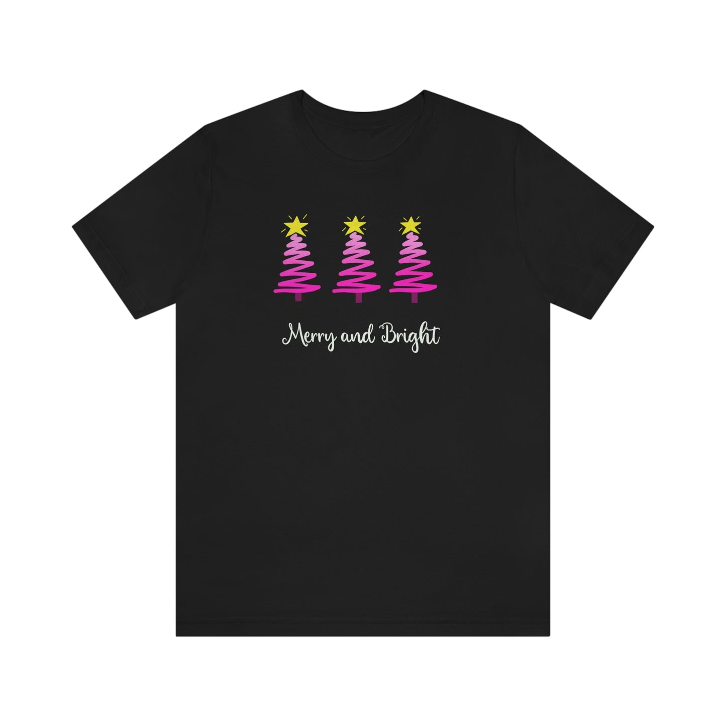 Holiday Merry and Bright Unisex Jersey Short Sleeve Tee