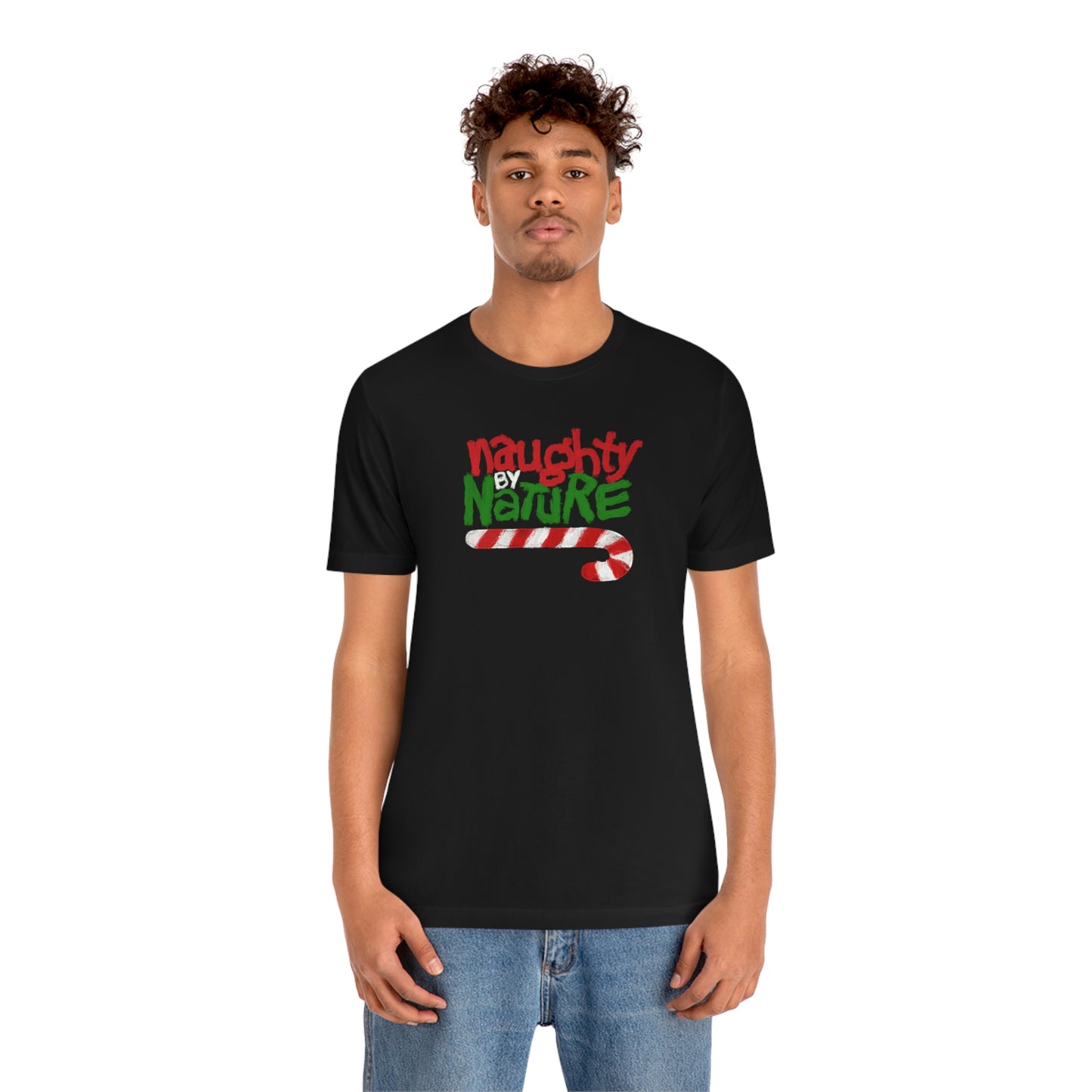 Holiday- Naughty by Nature Christmas Unisex Jersey Short Sleeve Tee