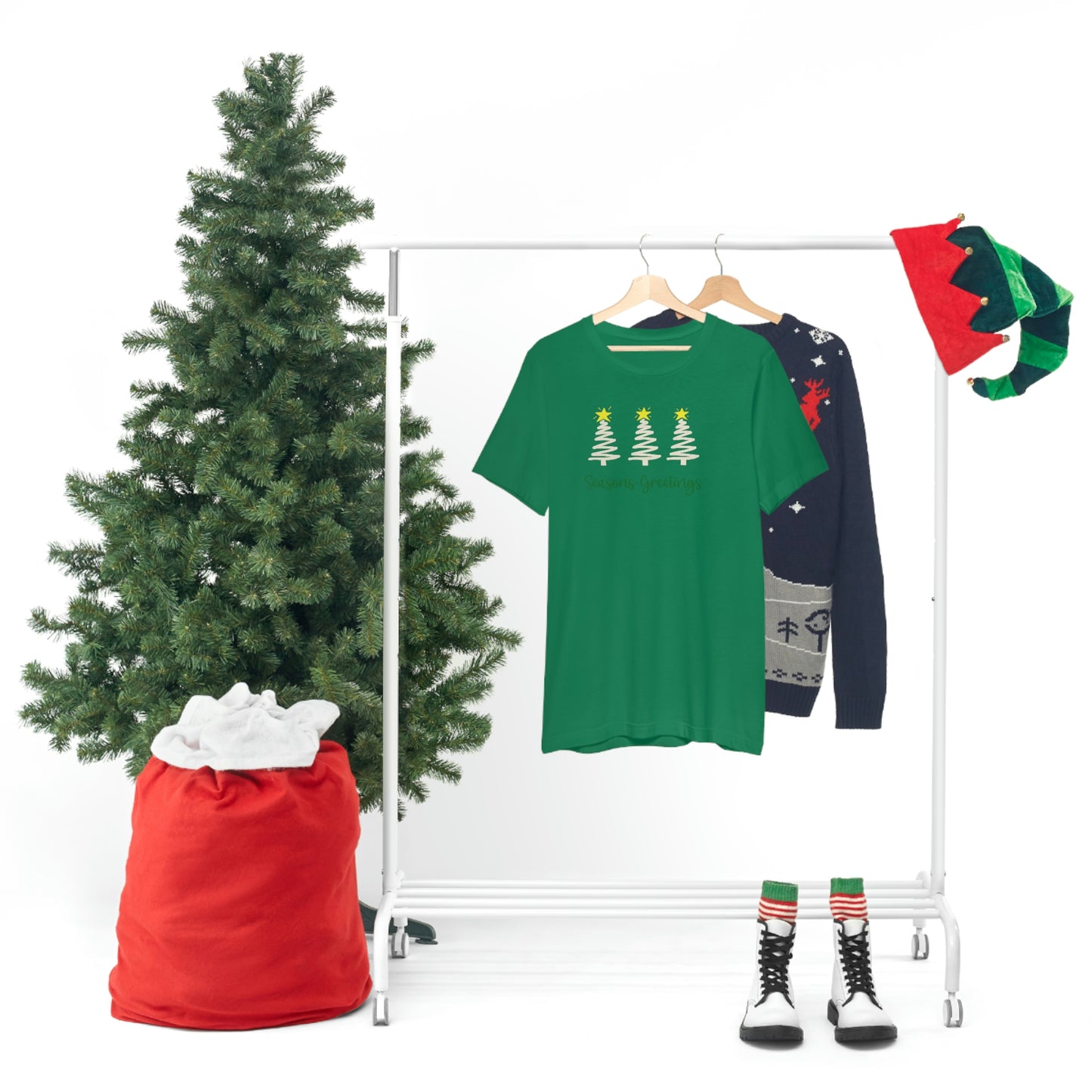 Holiday Seasons Greetings Unisex Jersey Short Sleeve Tee