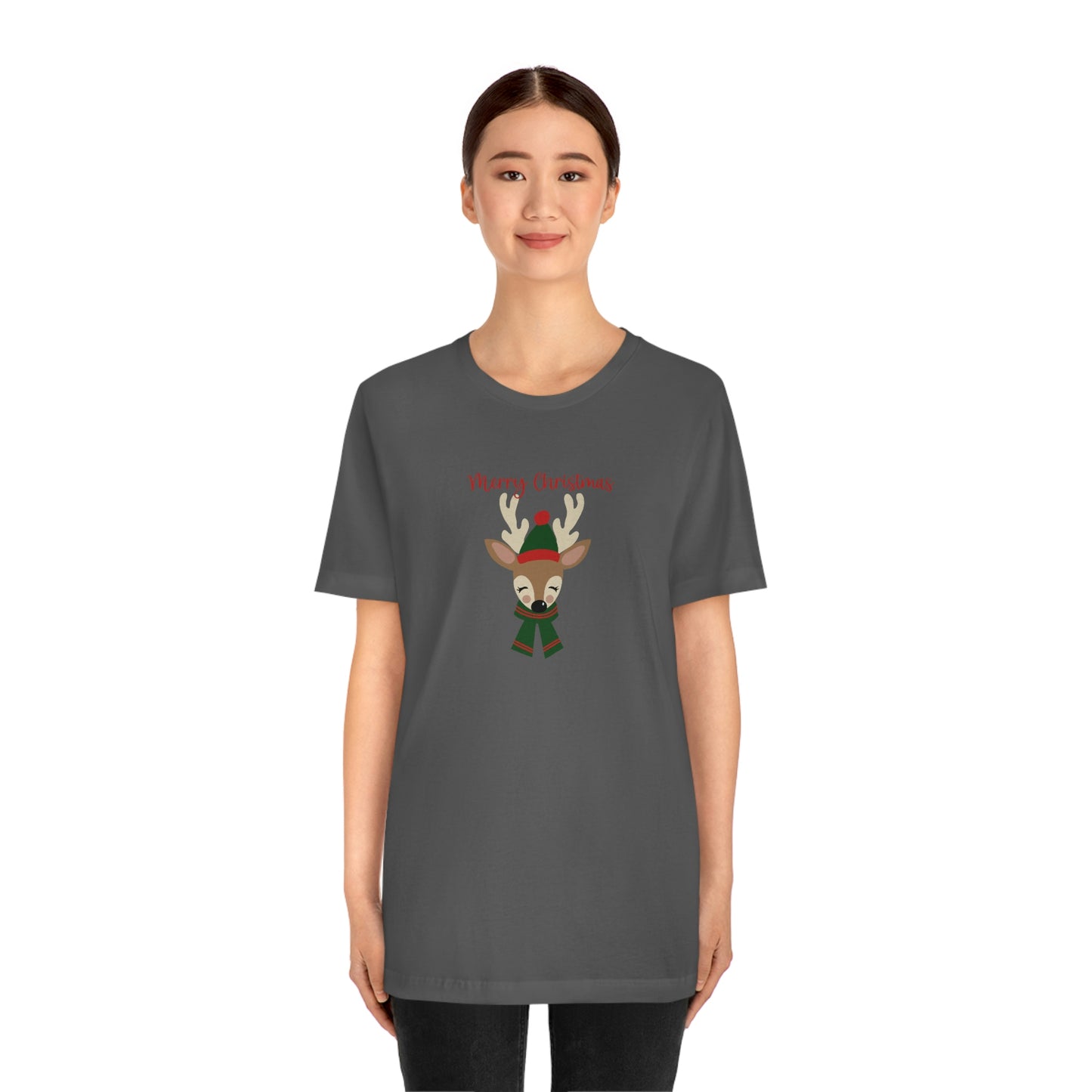 Holiday Reindeer 2 Unisex Jersey Short Sleeve Tee