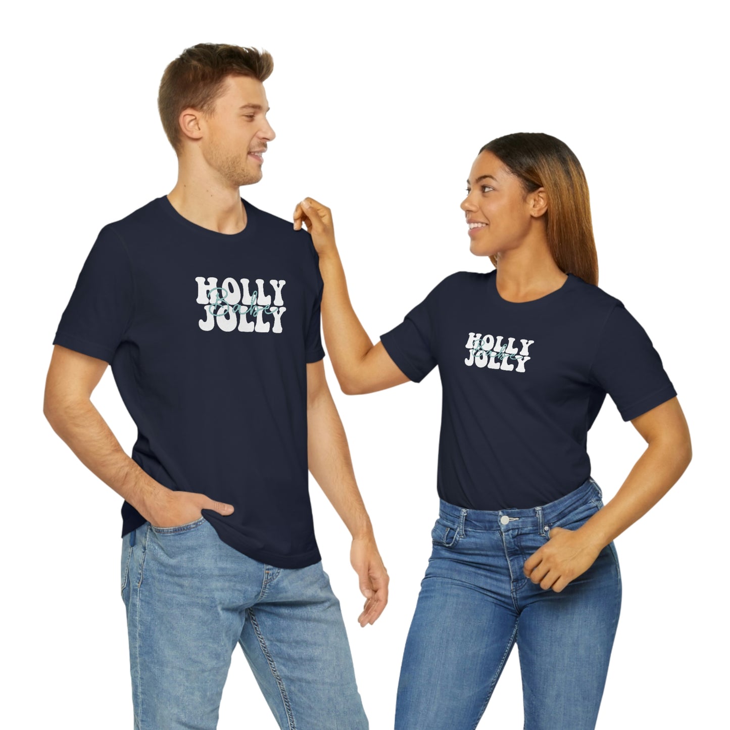 Holiday Holly Jolly Babe Unisex Jersey Short Sleeve Tee