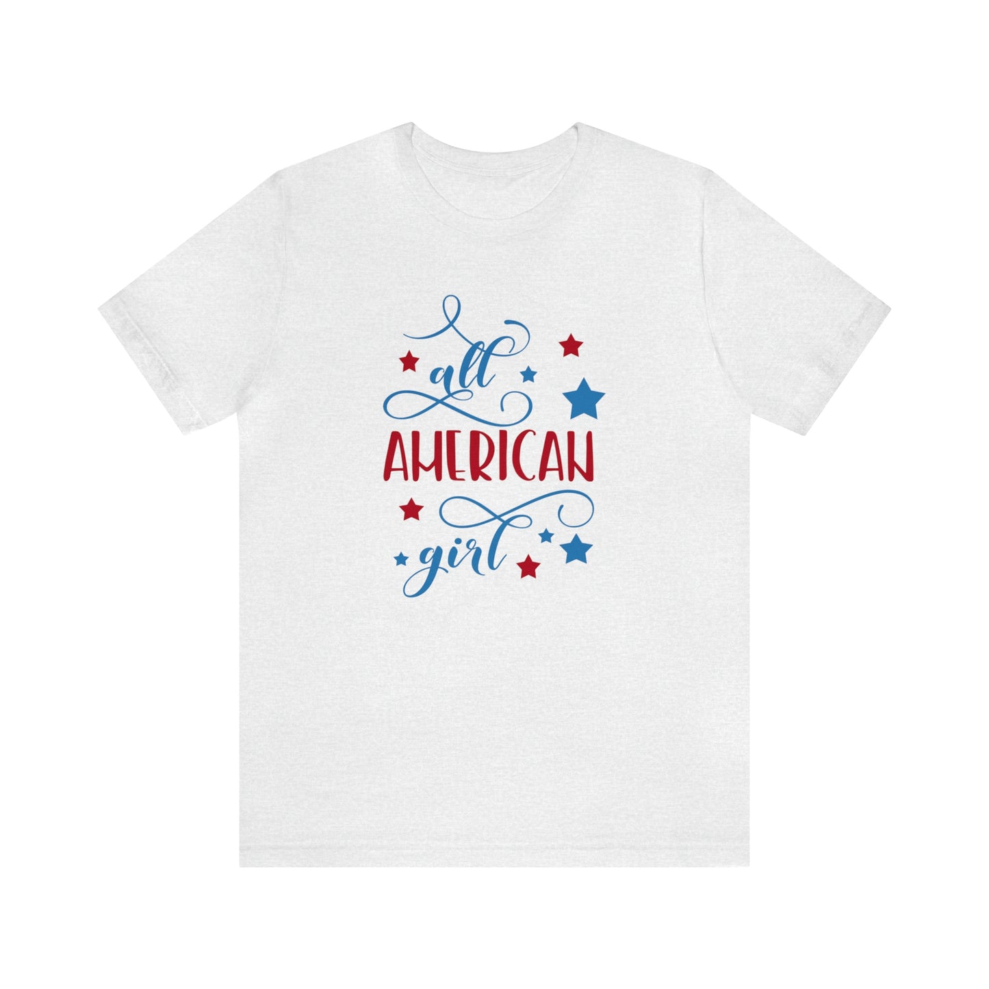 NWT- All American Girl Unisex Jersey Short Sleeve Tee