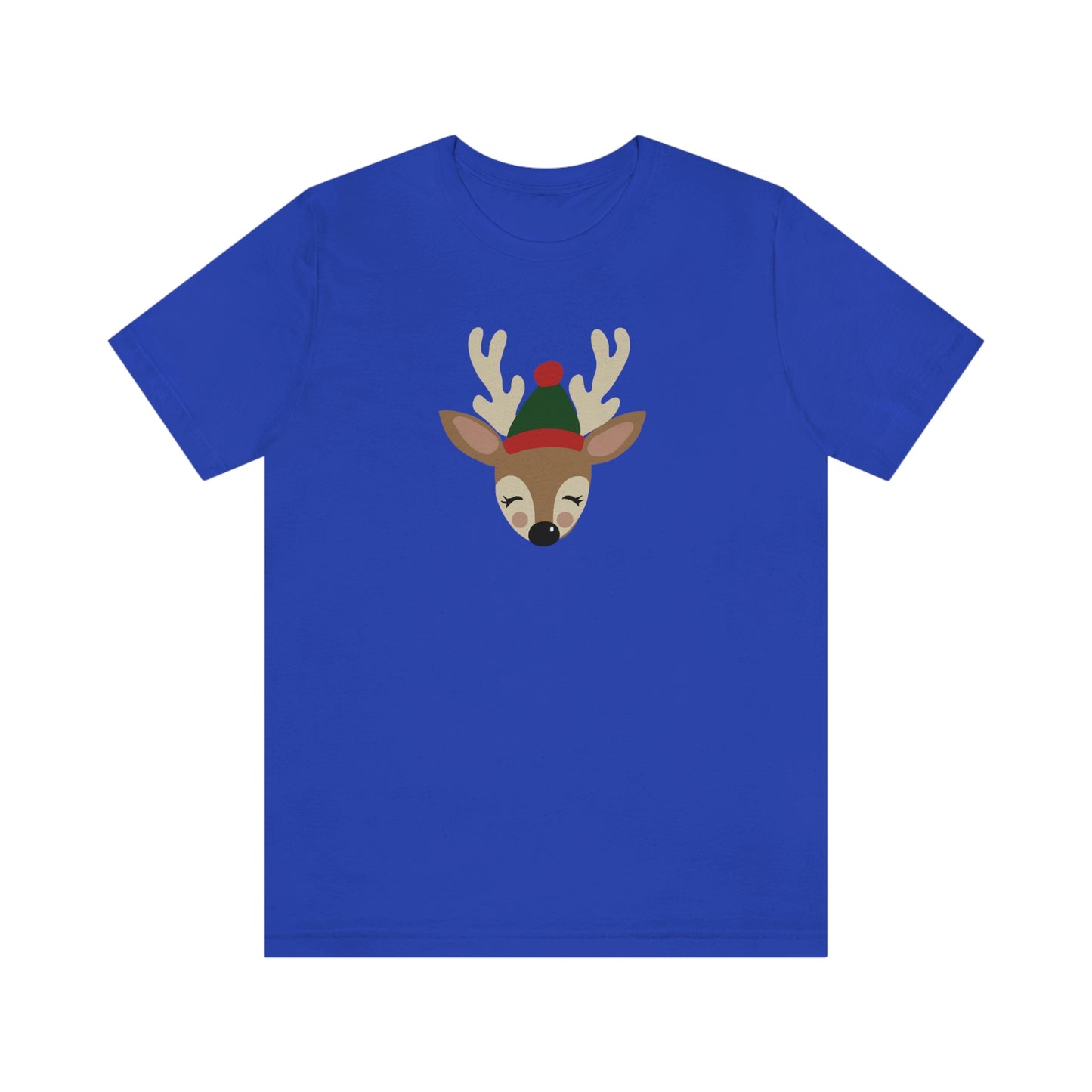 Holiday Reindeer Unisex Jersey Short Sleeve Tee