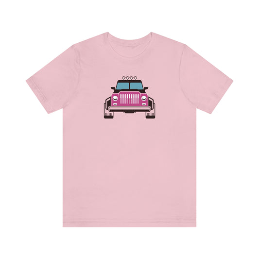 NWT - Pink Jeep Unisex Jersey Short Sleeve Tee